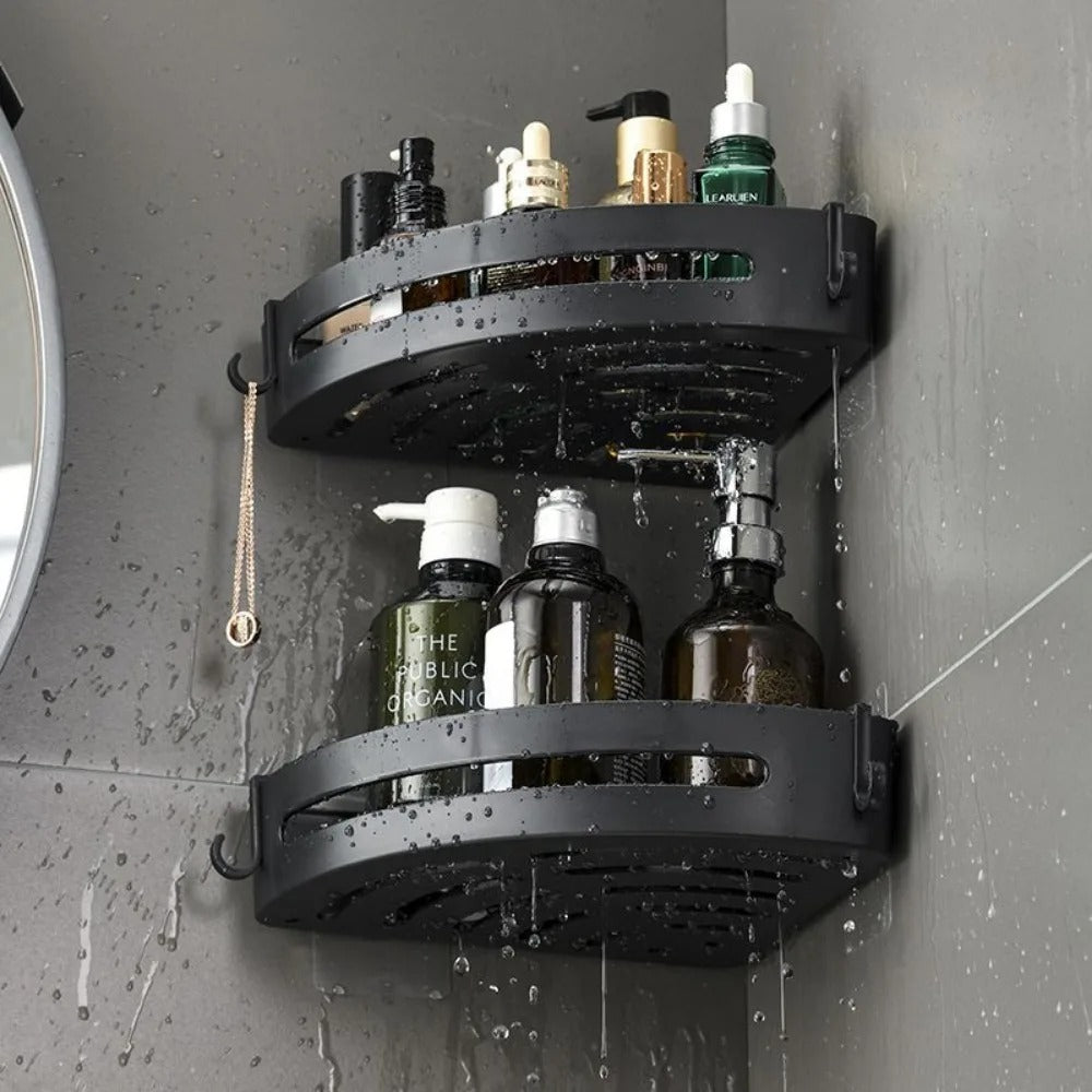 Milan – Corner Shower Shelf Without Drilling for Bathroom