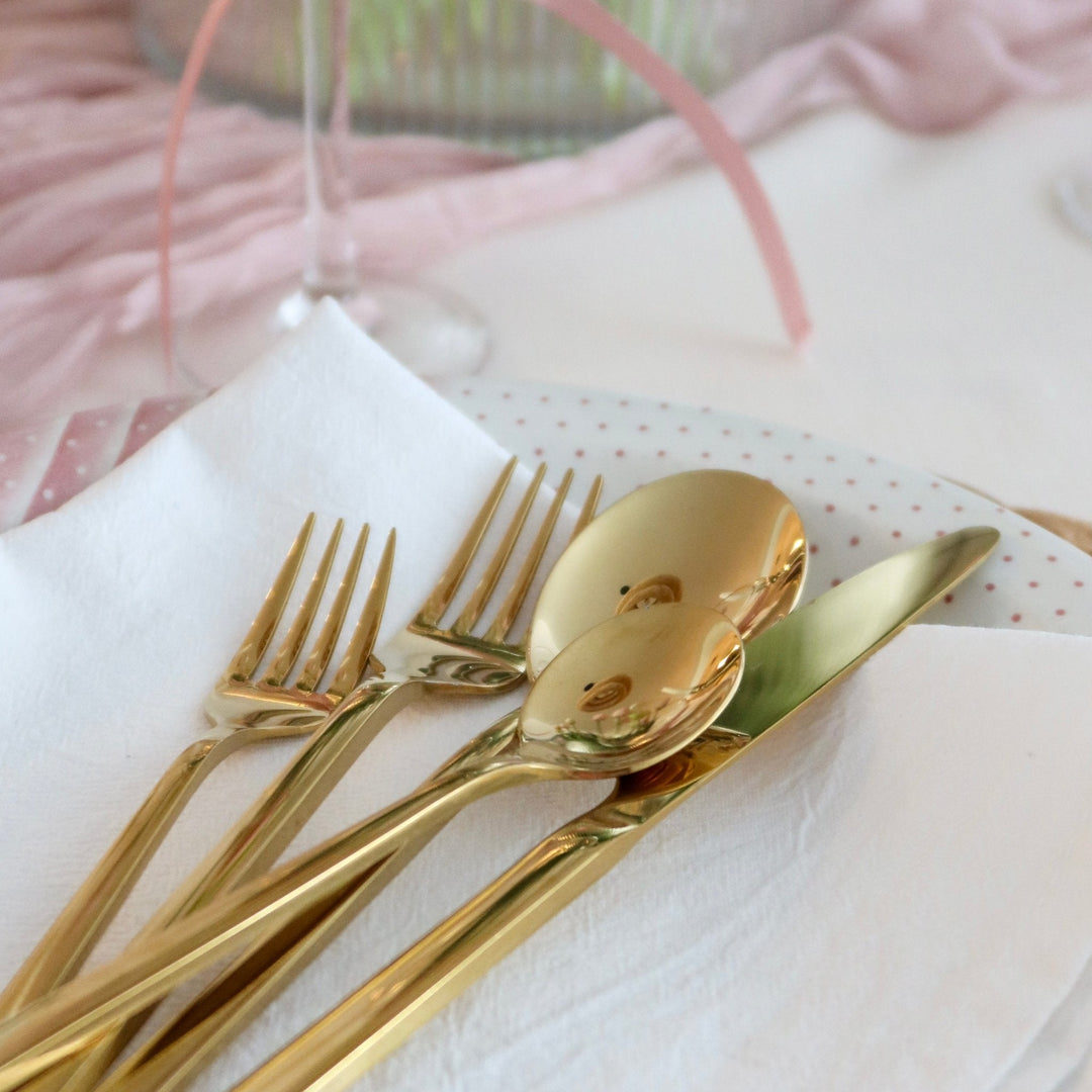 30-Piece Minimalist Stainless Steel Cutlery Set