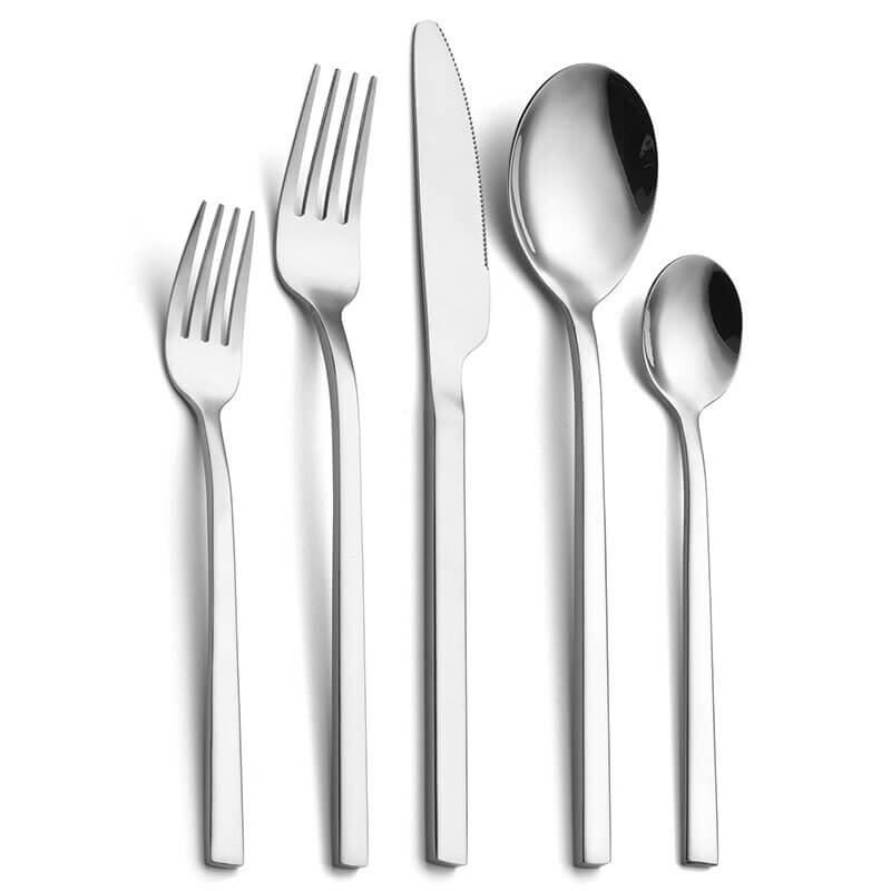 30-Piece Minimalist Stainless Steel Cutlery Set