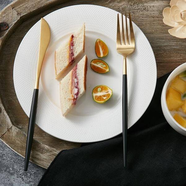 Modern Gold Cutlery Set 24-Piece