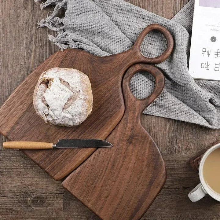 NutriCraft – Luxurious Walnut Cutting Board with Dual Functionality for Kitchen and Presentation