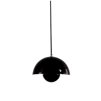 Modern Half Round Pendant Lamp – Nordic Flower Bud Design, LED Ceiling Light for Kitchen & Living Room