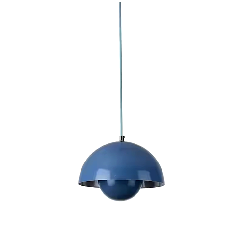 Modern Half Round Pendant Lamp – Nordic Flower Bud Design, LED Ceiling Light for Kitchen & Living Room