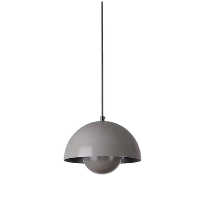 Modern Half Round Pendant Lamp – Nordic Flower Bud Design, LED Ceiling Light for Kitchen & Living Room