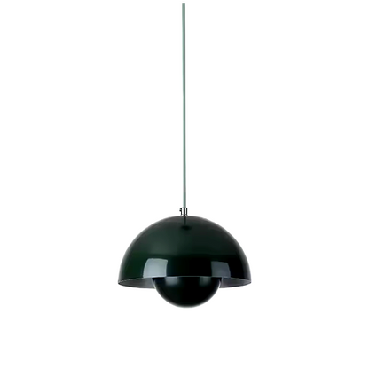Modern Half Round Pendant Lamp – Nordic Flower Bud Design, LED Ceiling Light for Kitchen & Living Room