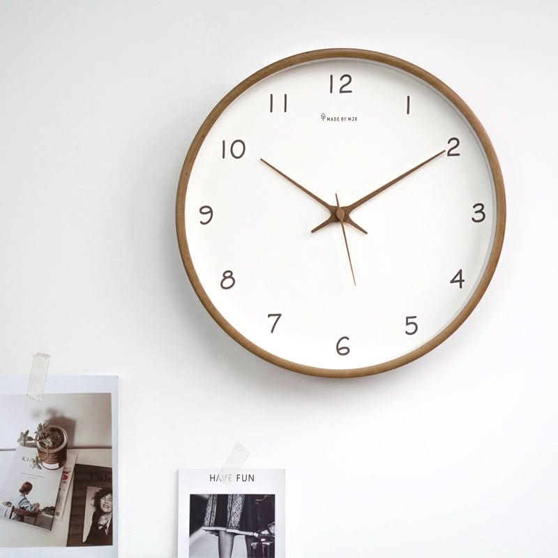 Samuel – Silent Analogue Wall Clock Made of Solid Wood