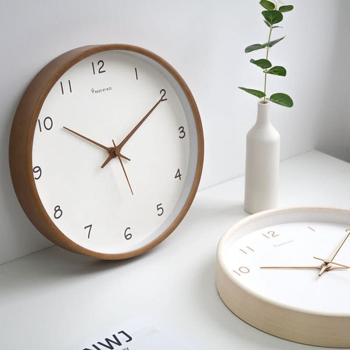 Samuel – Silent Analogue Wall Clock Made of Solid Wood
