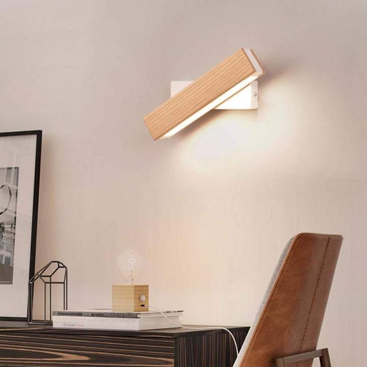 Virelle Maison - Wall Lamp Made of Natural Wood with LED, Adjustable