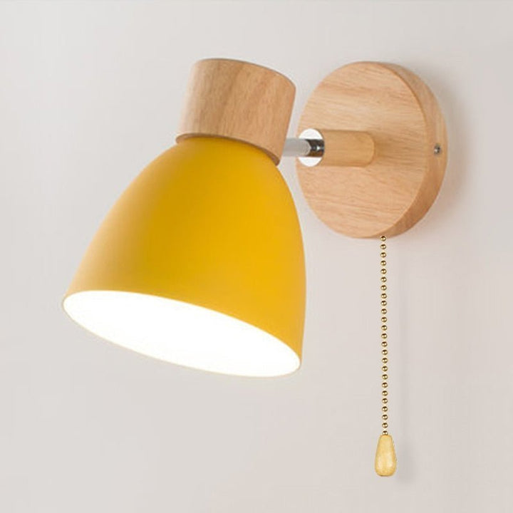 Virelle - Wall Lamp in Scandinavian Style Made of Natural Wood