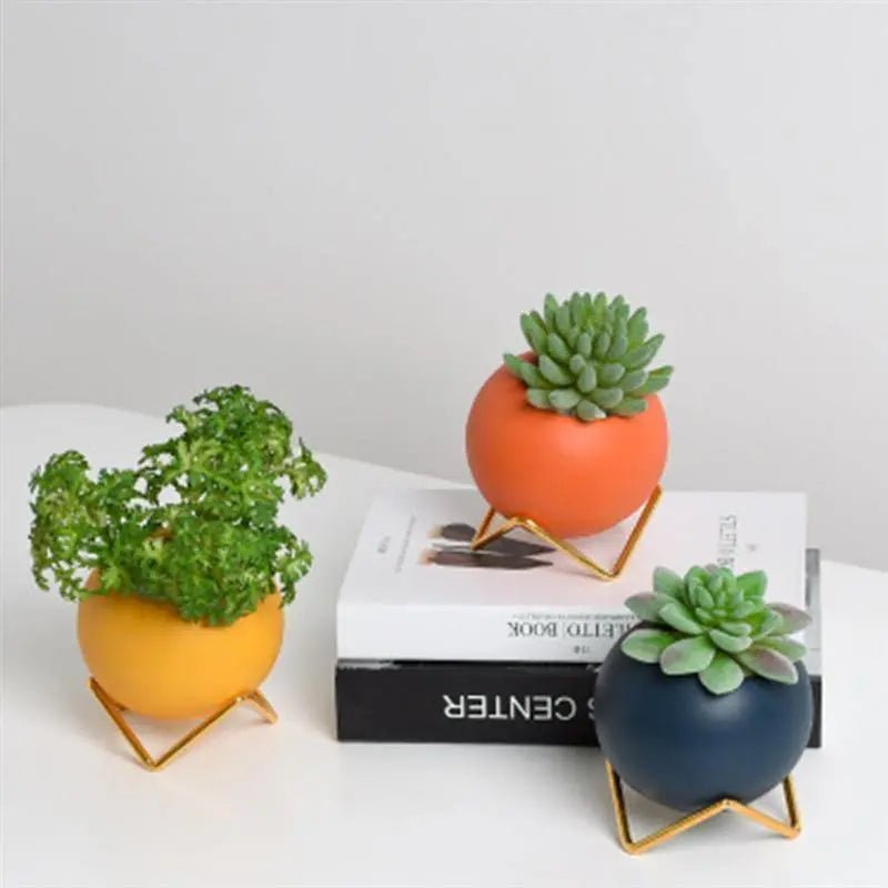 VividNest – Modern Plant Pot Ceramic with Stand